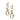 Link Drop Gold Earrings
