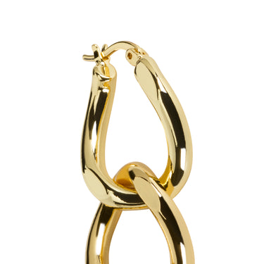 Delicate Link Gold Earrings
