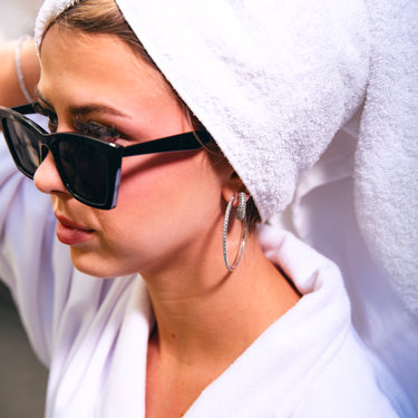 Classic Pave Hoop Earrings