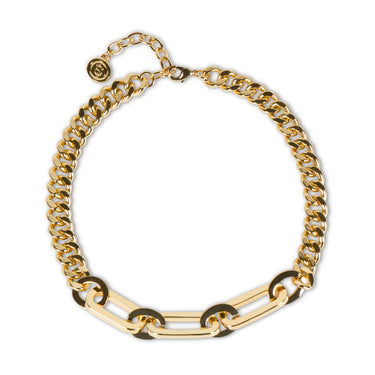 Mixed Chain Gold Necklace