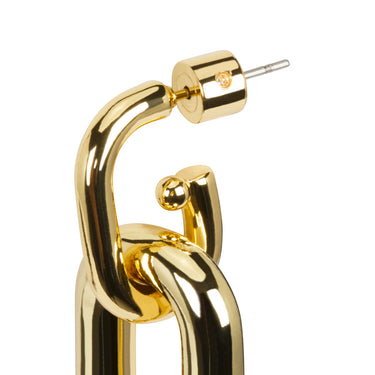 Chunky Link Gold Earrings