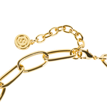 Paperclip & Cuban Link Chain Gold Necklace